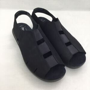 PROPÉT Air Cell Cushion Black Leather Sandal Sz 9